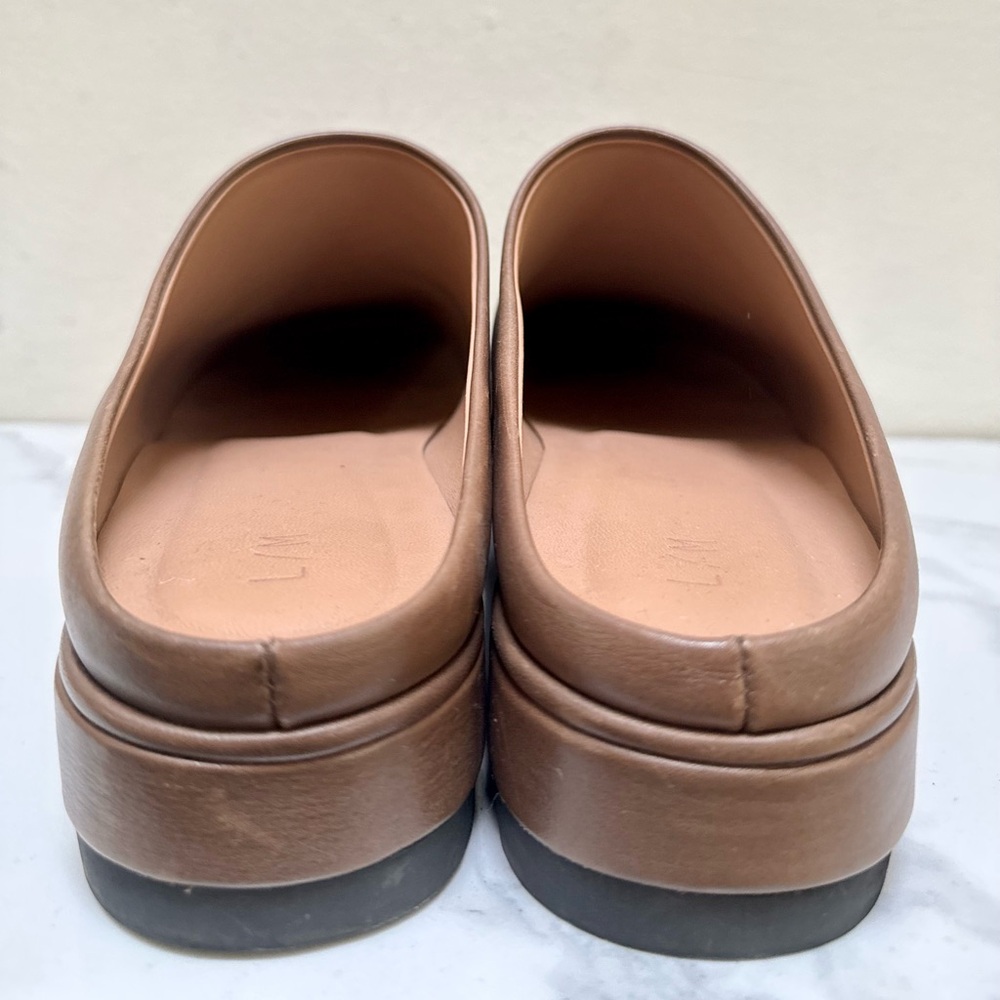 Lauren Manoogian Brown Leather Moto Mules - Picture 9 of 11